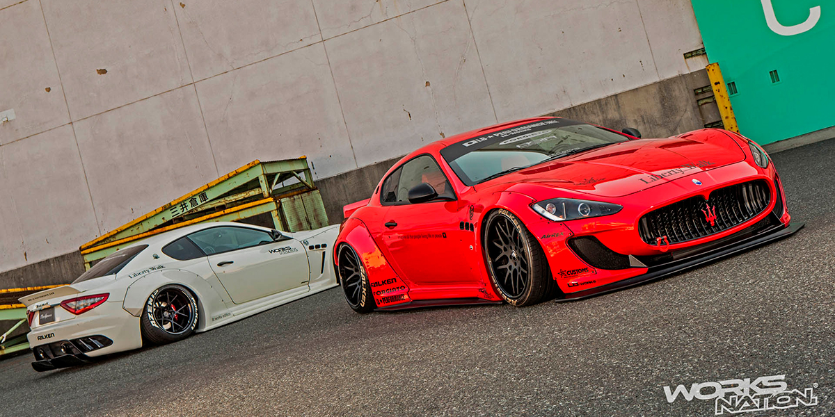 Обвес Liberty Walk Maserati GranTurismo MC Stradale M145 рестайлинг